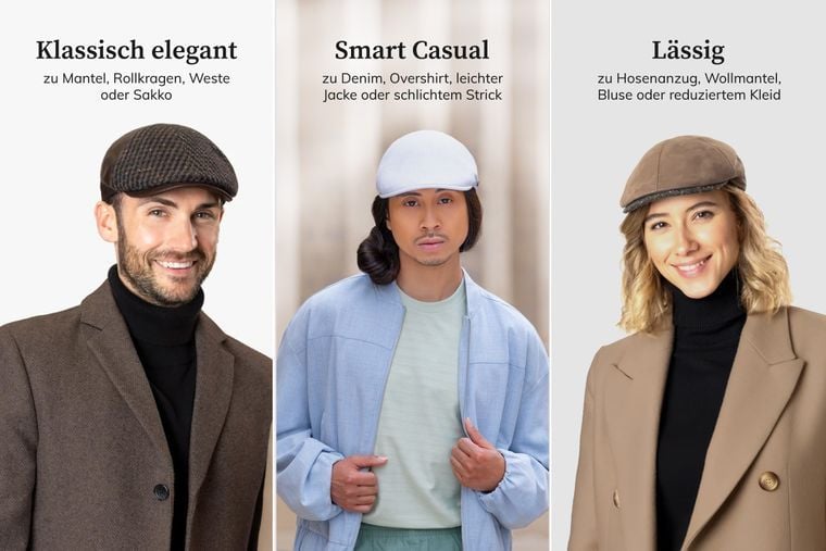Flatcap-Outfits: Elegant, Casual, Lässig Flatcap-Outfits: Elegant, Casual, Lässig